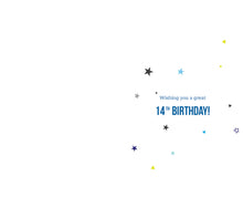 Load image into Gallery viewer, Male 14 Birthday Card
