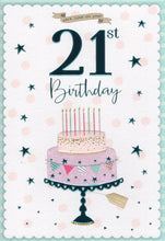 Load image into Gallery viewer, Female 21 Birthday Card
