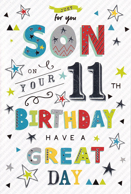 Son 11th Birthday Card