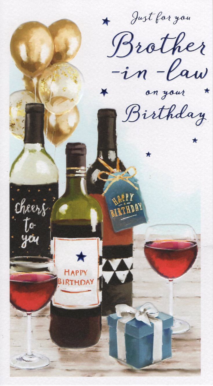 Brother in Law Birthday Card - Essence Wine Design