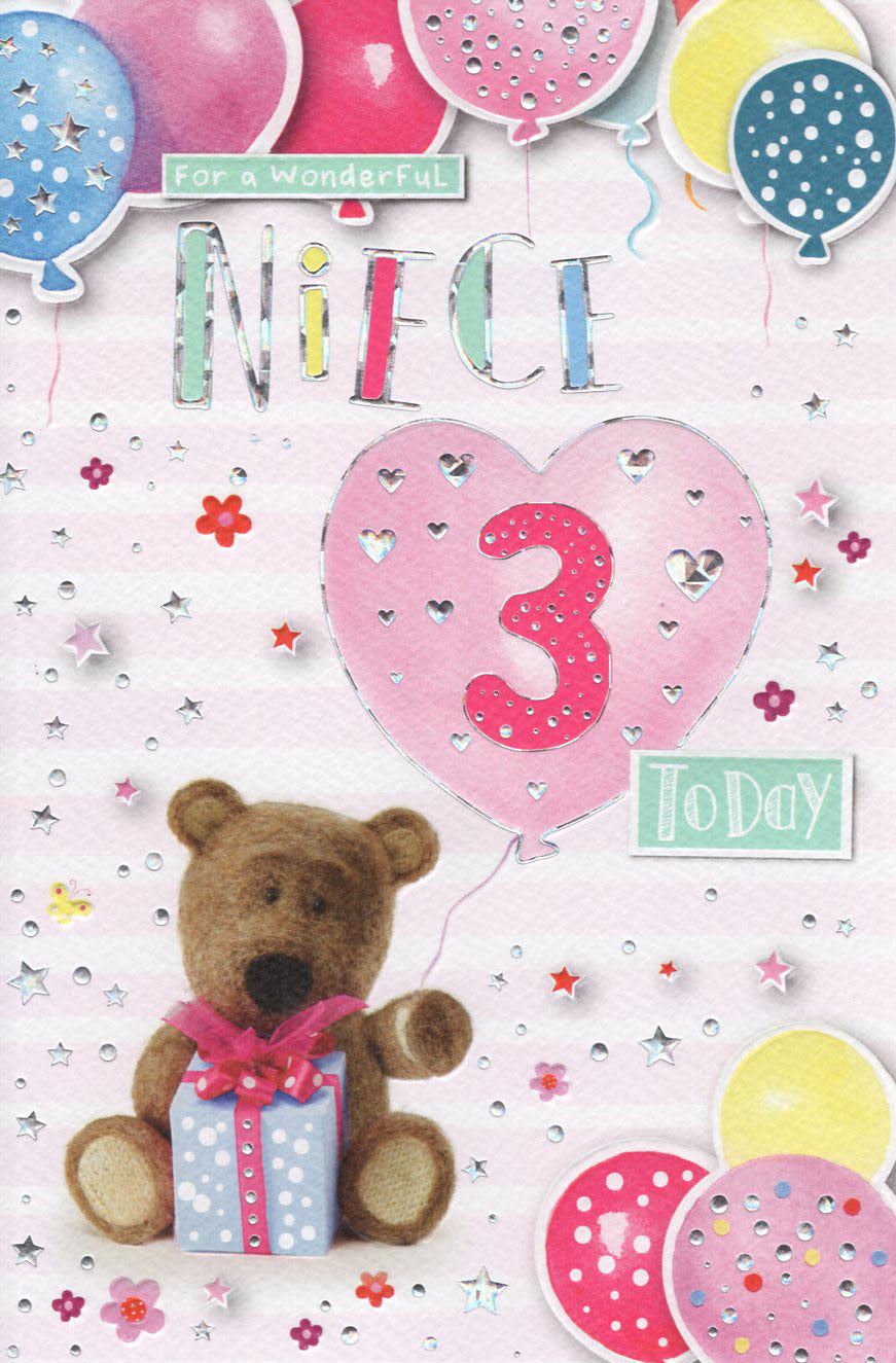 Niece 3 Birthday Card
