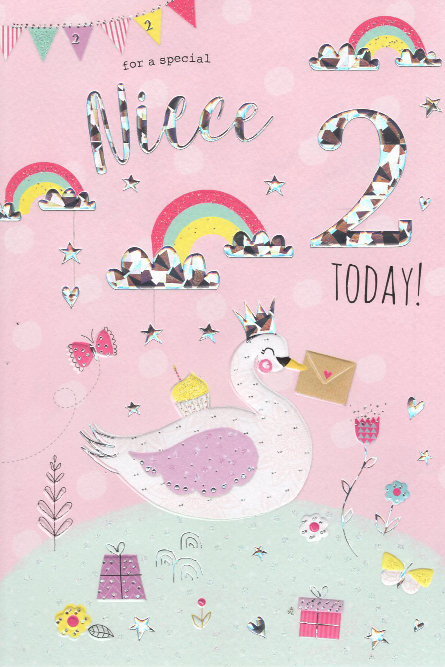 Niece 2 Birthday Card