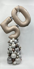 Load image into Gallery viewer, Organic Balloon Stack Tower Topped With Personalised Large Numbers

